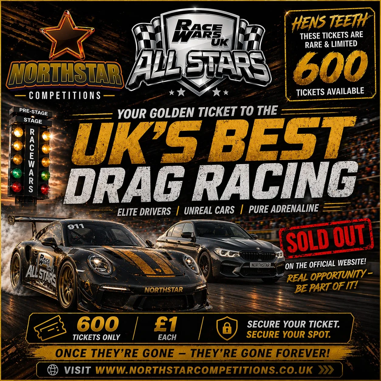 Driver's Ticket — Race Wars UK All Stars · 1st August 2026